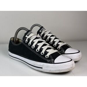 Size 7.5 - Converse Chuck Taylor All Star Low Black Womens Shoes Canvas